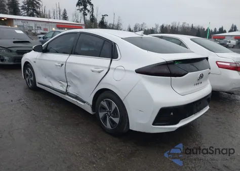 2017 Hyundai Ioniq Hybrid Sel z USA, uszkodzony, nr VIN KMHC75LC0HU035634